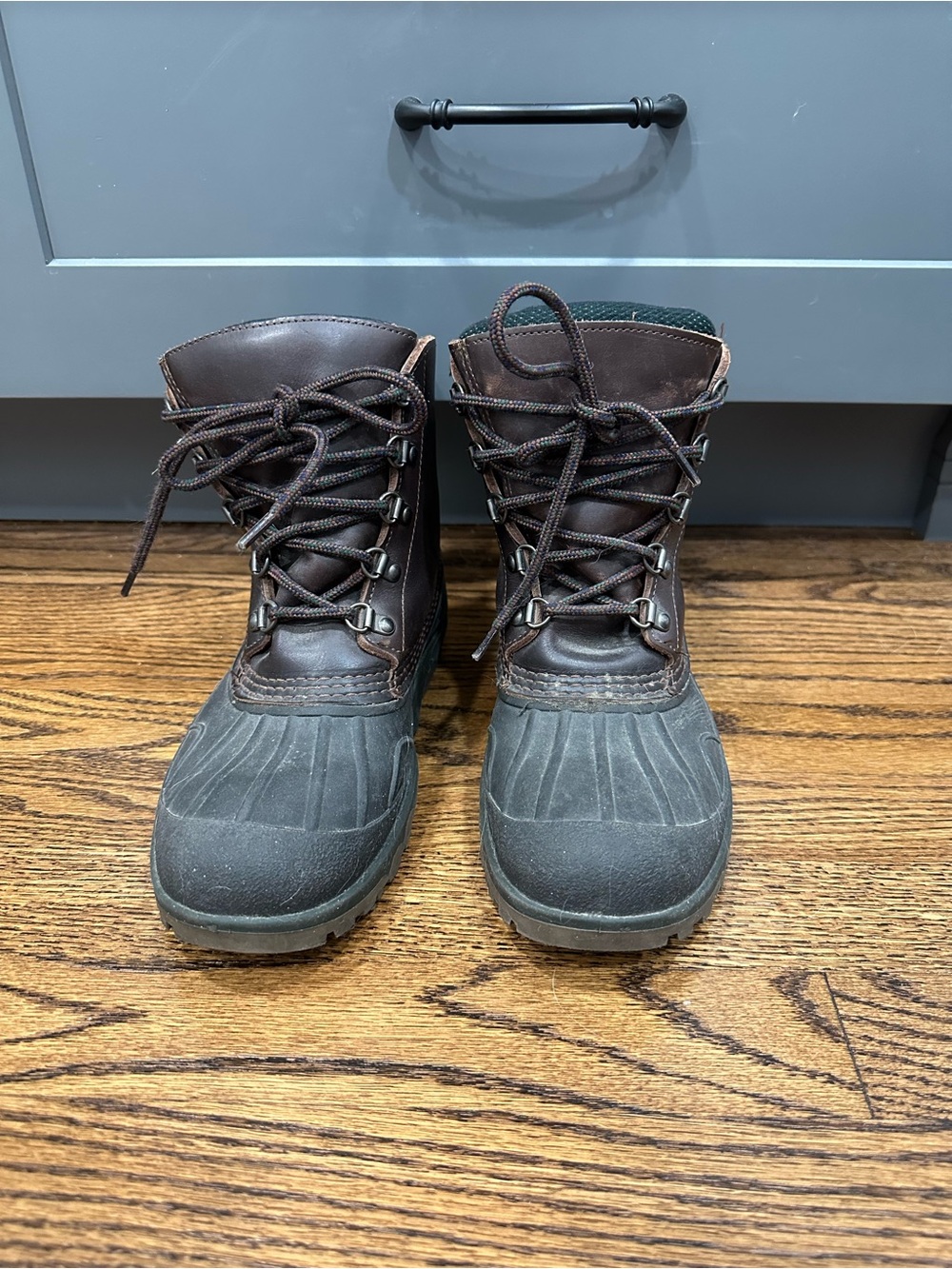 L.L. Bean Wildcat Storm Pac Boots Womens 9 M Waterproof Leather Snow Boots Brown